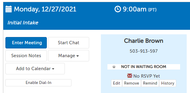 Example of a meeting topic