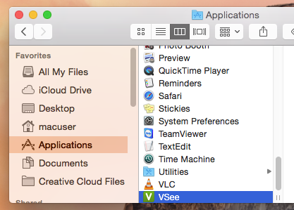 Applications folder
