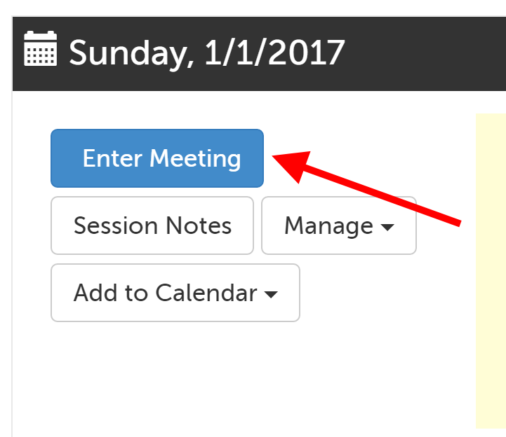 Enter Meeting button